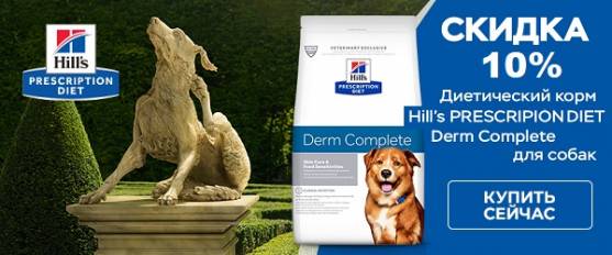 Скидка 10% на новинку Hill's Derm Complete!