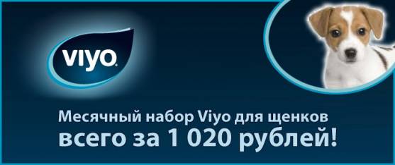 Месячные набор Viyo для щенков - всего 1020 рублей!