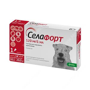 Селафорт 120 мг д/собак 10,1-20 кг