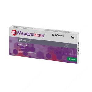 Марфлоксин таблетки 20 мг,  уп. 10 табл.