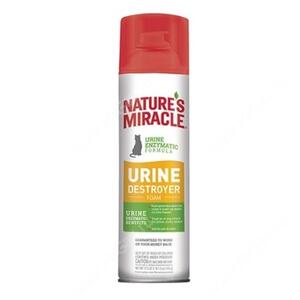 Аэрозоль-пена для уничтожения пятен и запахов от кошек URINE DESTROYER формулой 8in1 Nature's Miracle Advanced, 518 мл