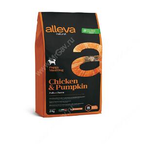 Alleva Natural Puppy Chicken and Pumpkin Maxi