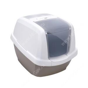 Био-туалет для кошек IMAC Maddy, 62 см*49,5 см*47,5 см, бело-бежевый