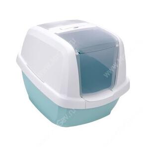 Био-туалет для кошек IMAC Maddy, 62 см*49,5 см*47,5 см, бело-синий