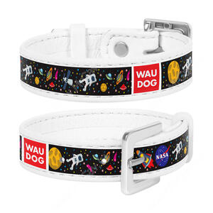 Браслет Collar WAUDOG Design NASA, 23 см*1,5 см, белый