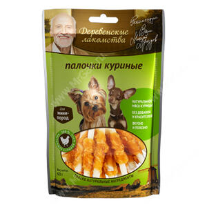 Деревенские лакомства палочки куриные для собак мини-пород, 60 г