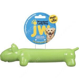 Длинная собака суперупругая JW Megalast Long Dog, большая, зеленая