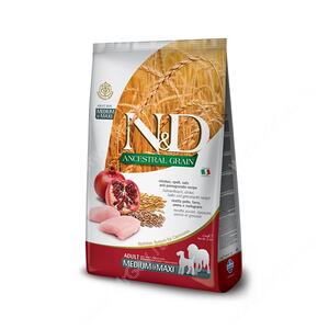 Farmina N&D Ancestral Grain Chicken, Spelt, Oats&Pomegranate Adult Dog Medium&Maxi