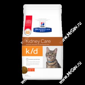 Hill's Prescription Diet k/d Kidney Care сухой корм для кошек с курицей