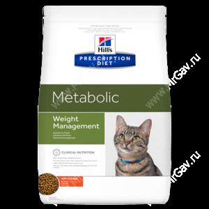 Hill's Prescription Diet Metabolic Weight Management сухой корм для кошек с курицей