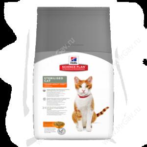 Hill's Science Plan Sterilised Cat сухой корм для кошек и котят курица, 300 г
