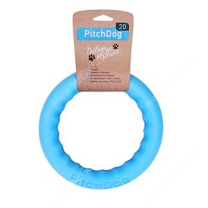 Игровое кольцо для апортировки PitchDog 30, 28 см, голубое