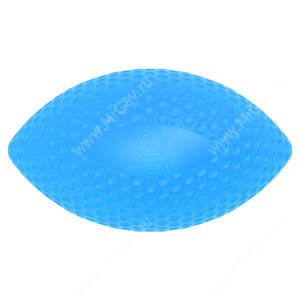 Игровой мяч-регби для апортировки PitchDog SportBall, голубой, 9 см