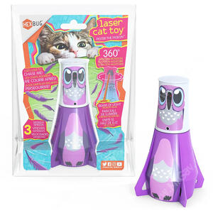 Игрушка для кошек Голубь Пестер интерактивная, бежево-фиолетовая