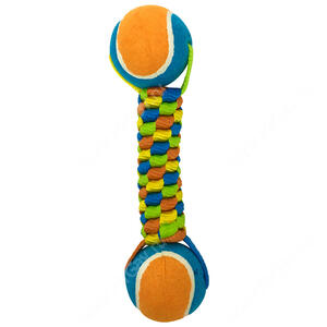 Игрушка для собак Petpark Плетенка с двумя мячами