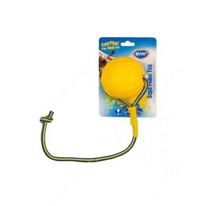 Мячик на веревке DUVO+, желтый