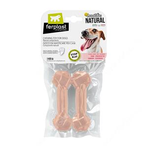 Игрушка-кость для собак Ferplast GoodBite S, съедобная,  вкус ветчины, 40 г