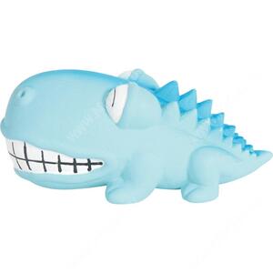Игрушка латексная для собак Zolux крокодил, 18 см, голубая