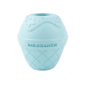 Игрушка Mr.Kranch для собак Мороженое, 8 см*9 см, голубая с ароматом курицы