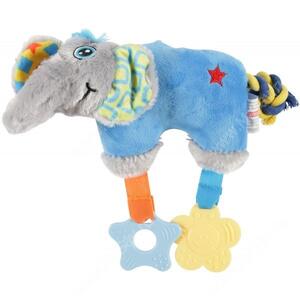 Игрушка плюшевая для собак Zolux слон, 23 см, голубая