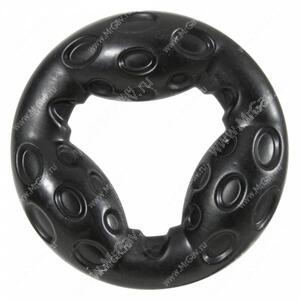 Игрушка резиновая для собак Zolux Бабл кольцо, 14 см, черная
