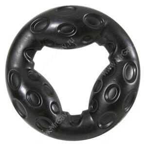 Игрушка резиновая для собак Zolux Бабл кольцо, 18 см, черная