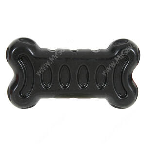 Игрушка резиновая для собак Zolux Бабл кость, 15 см, черная