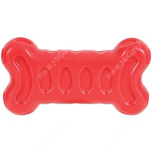 Игрушка резиновая для собак Zolux Бабл кость, 15 см, красная