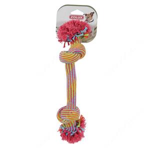 Игрушка Zolux веревка с двумя узлами, 25 см, цветная