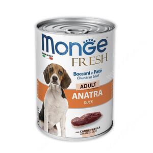 Консерва Monge Dog Fresh для взрослых собак (утка), 400 г