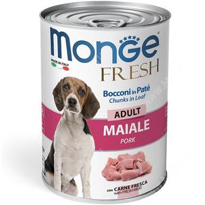 Консерва Monge Dog Fresh для взрослых собак (свинина), 400 г