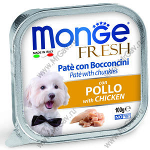 Консерва Monge Dog Fresh (Курица), 100 г