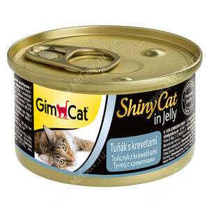 Консервы для кошек GimCat ShinyCat из тунца с креветками
