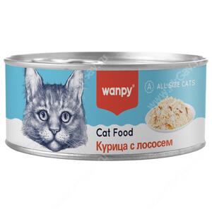 Консервы для кошек Wanpy Cat Курица с лососем, 95 г