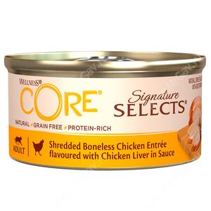 Консервы для кошек Wellness Core Signature Selects из курицы с куриной печенью (фарш в соусе)