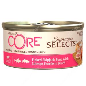Консервы для кошек Wellness Core Signature Selects из тунца с лососем (кусочки в бульоне)