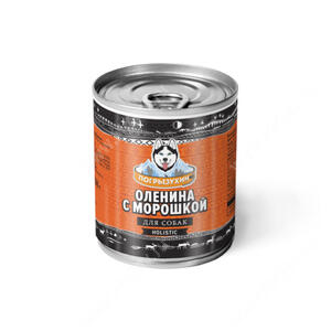 Консервы для собак Погрызухин Оленина с морошкой, 338 г