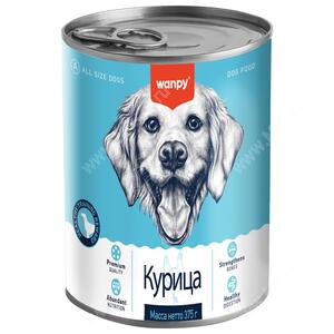 Консервы для собак Wanpy Dog из курицы, 375 г