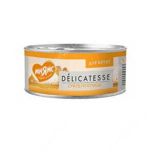 Консервы Мнямс Delicatesse для котят Суфле из курицы, 70 г