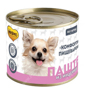 Консервы Мнямс для собак Комфортное пищеварение (паштет из индейки), 200 г