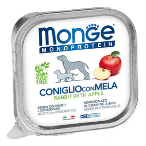 Консервы Monge Dog Monoprotein Fruits (Паштет из кролика с яблоком)