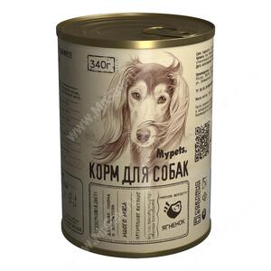 Консервы Mypets для собак Ассорти с ягненком, 340 г
