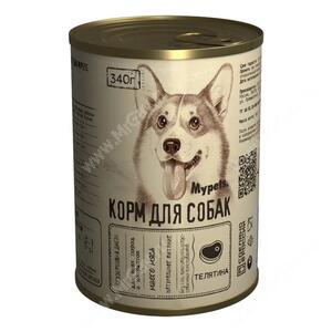 Консервы Mypets для собак Телятина, 340 г