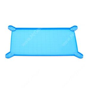 Коврик силиконовый для пеленок с бортиком, 44 см*31 см, голубой