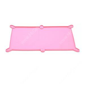 
Коврик силиконовый для пеленок с бортиком, 58 см*44 см, розовый