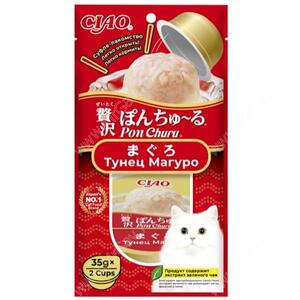 Лакомство INABA CIAO для кошек  Pon Churu суфле тунец магуро, 2 шт