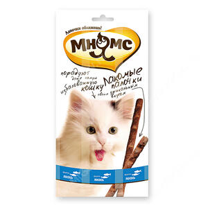 Старое Лакомство Мнямс Pro Pet палочки для кошек с лососем и форелью, 13,5 см, 3 шт.