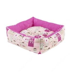 Лежак Ferplast Coccolo Mini, 36 см*36 см*12 см, розовый город
