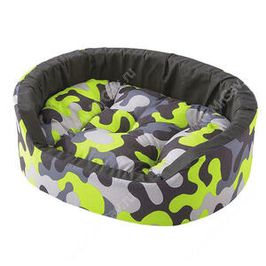 Лежак Ferplast Dandy C55, 55 см*41 см*15 см, зеленые кляксы