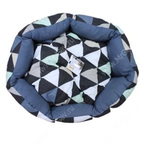 Лежак Ferplast Domino, 50 см*40 см*18 см, треугольники с серым
